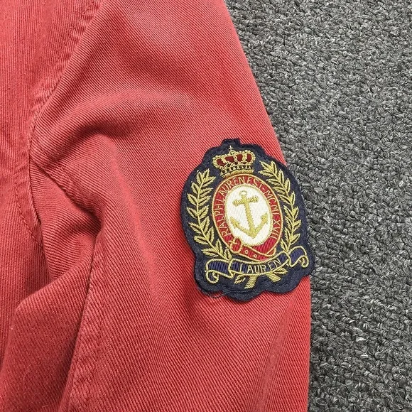 Vintage Ralph Lauren Jacket Medium Fireman Fisherman Lobster Clasp Marine Jacket - Picture 2 of 9